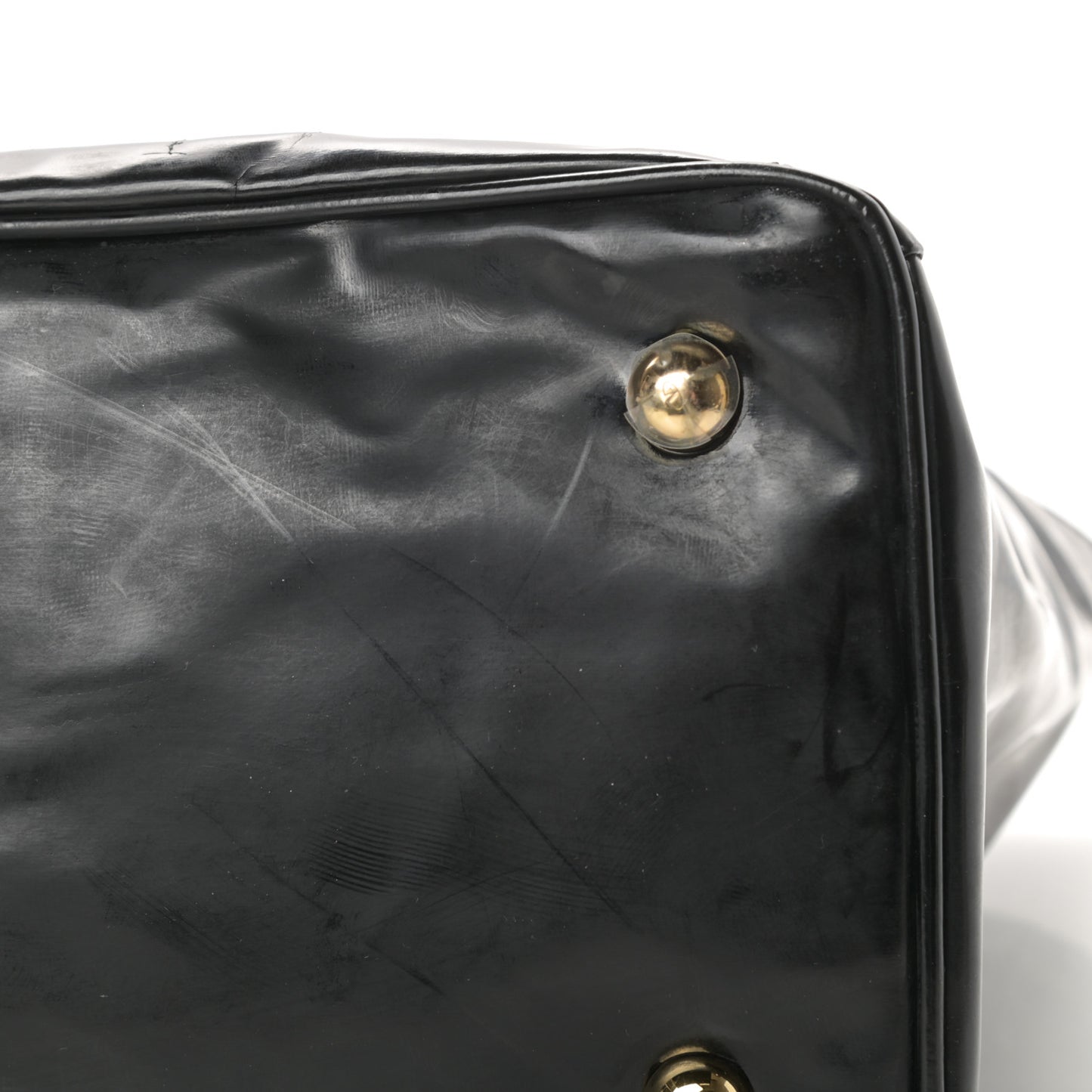 Patent Lacca Bow Tote Black