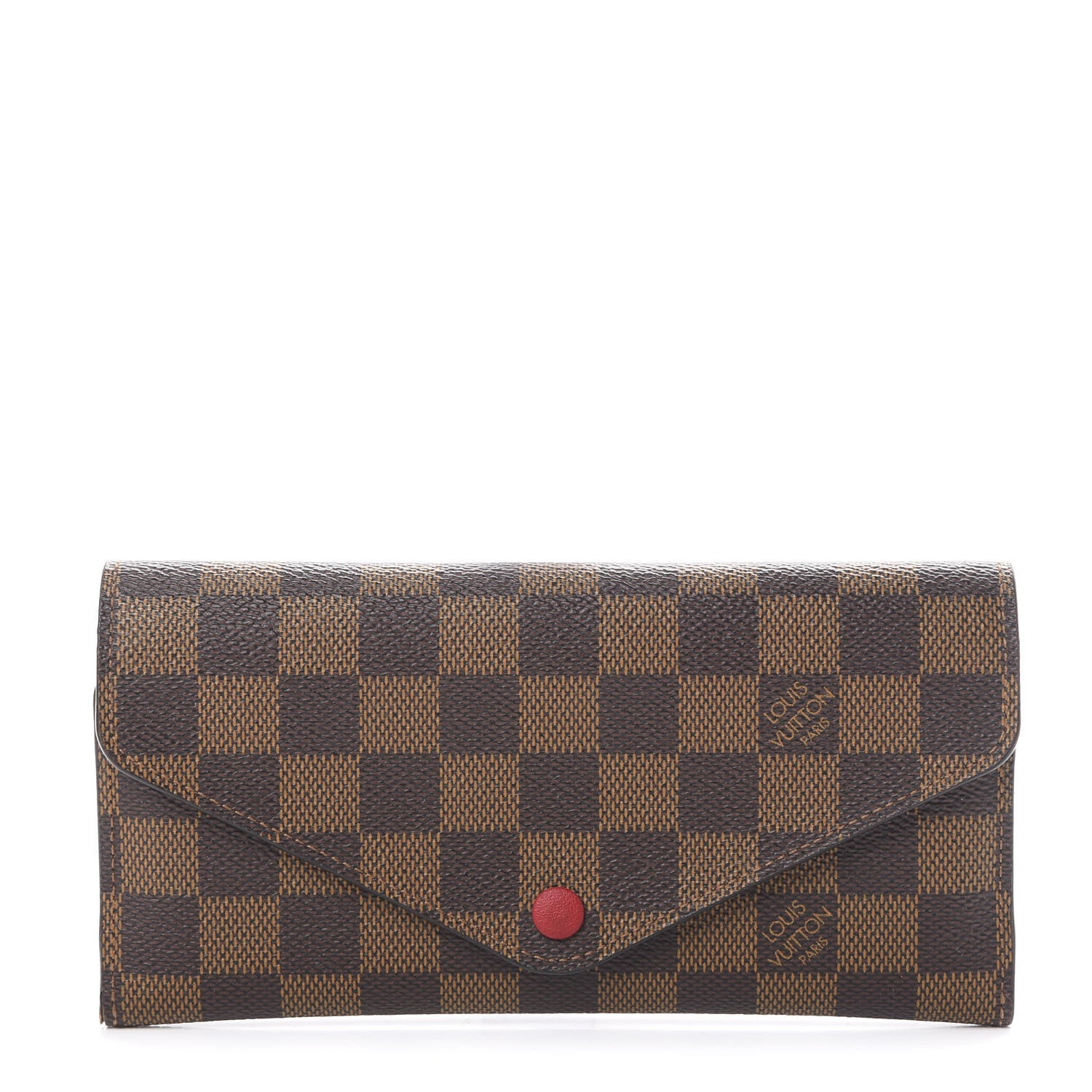 Louis Vuitton Damier Ebene Josephine Wallet Red 1 of 10