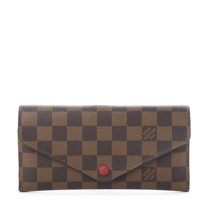 Louis Vuitton Damier Ebene Josephine Wallet Red 1 of 10