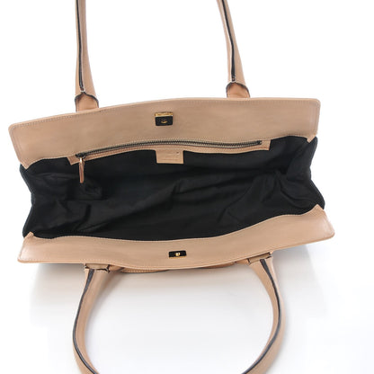 Gucci Monogram Horsebit Chain Shoulder Bag Beige Black 5 of 14