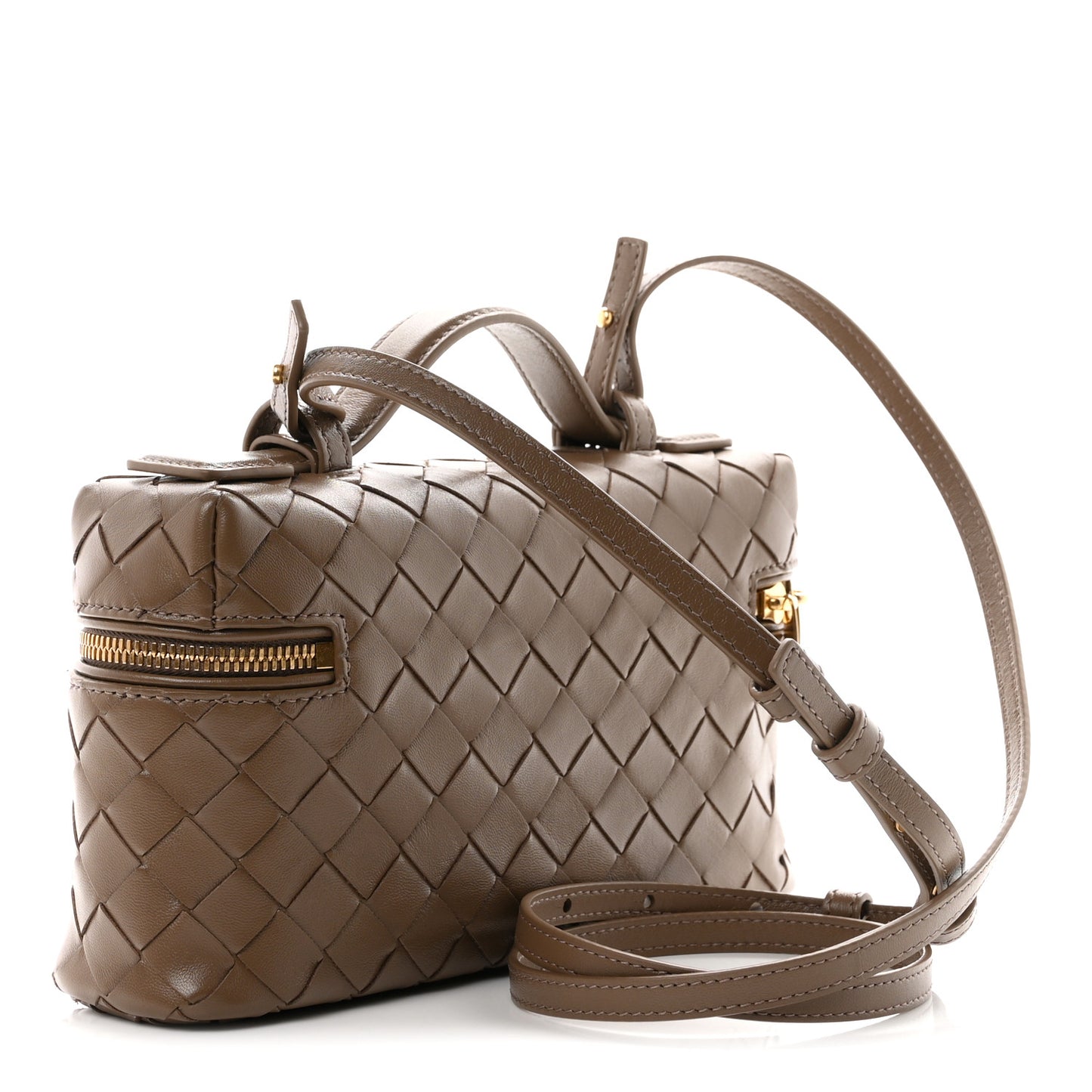Calfskin Intrecciato Bang Bang Vanity Case Pinecone