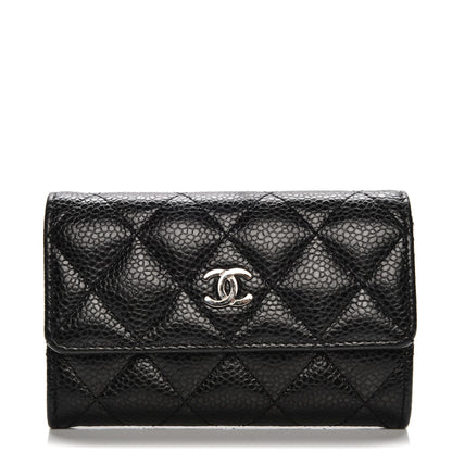 Chanel Caviar Quilted Flap Card Holder Black 1 of 7