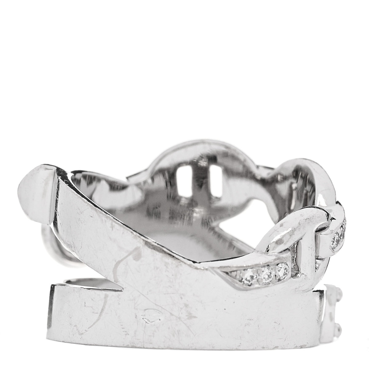 18K White Gold Diamond GM Alchimie Ring 50 5.25