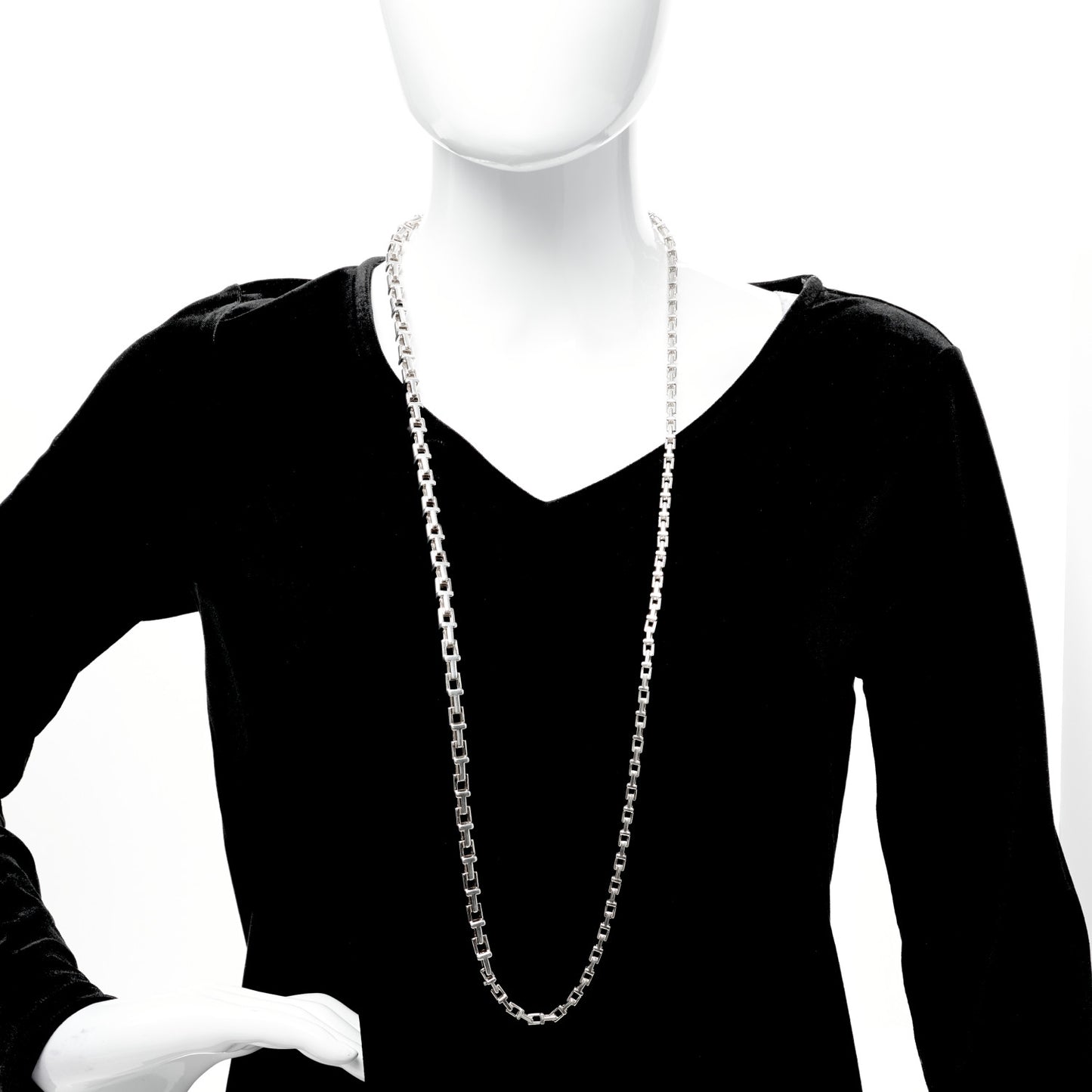 Sterling Silver Interchangeable T Chain Necklace