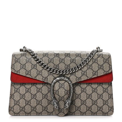 Gucci GG Supreme Monogram Small Dionysus Shoulder Bag Red 1 of 15