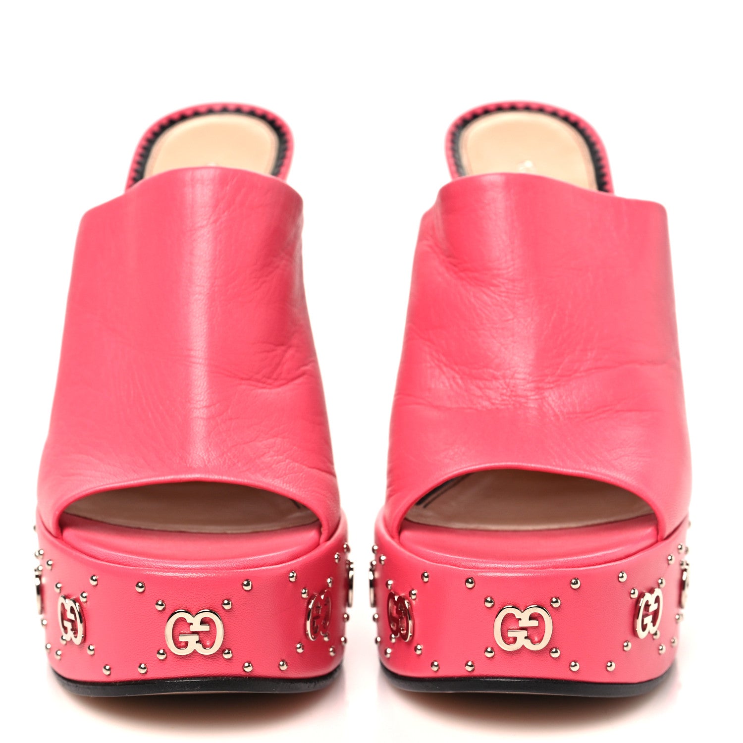 Gucci Malaga Kid Janaya 150mm Platform Sandals 38.5 Rhodamine Pink 3 of 9