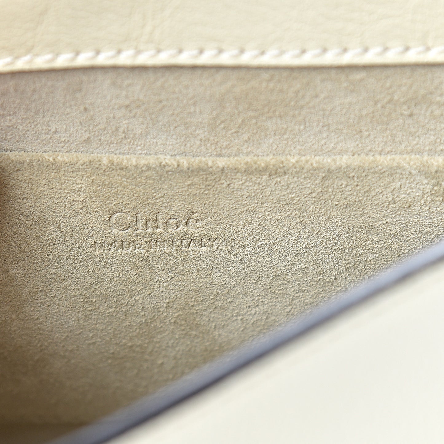 Calfskin Suede Small Nile Bracelet Bag Off White