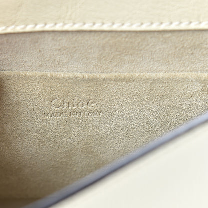 Chloe Calfskin Suede Small Nile Bracelet Bag Off White 5 of 9