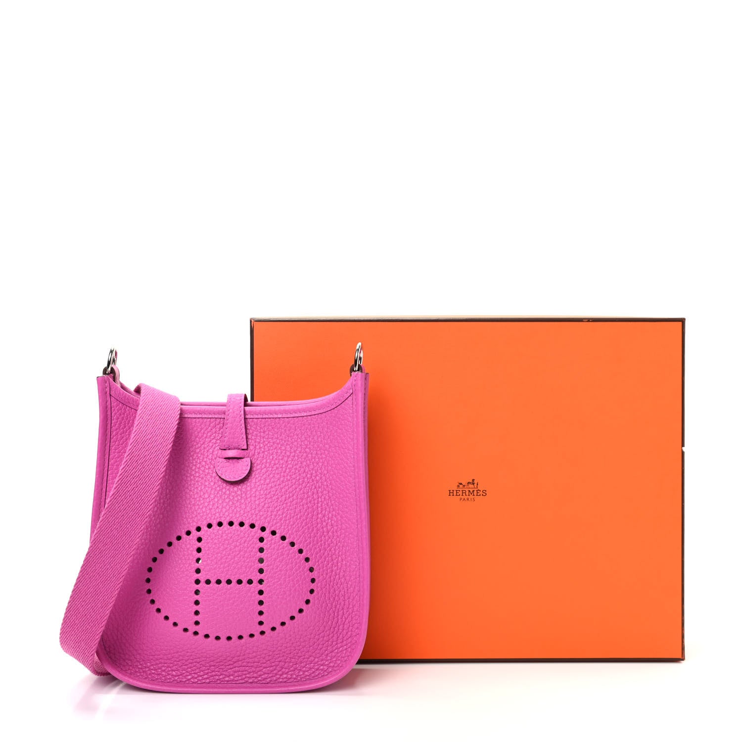 Hermes Taurillon Clemence Evelyne TPM Magnolia 9 of 9