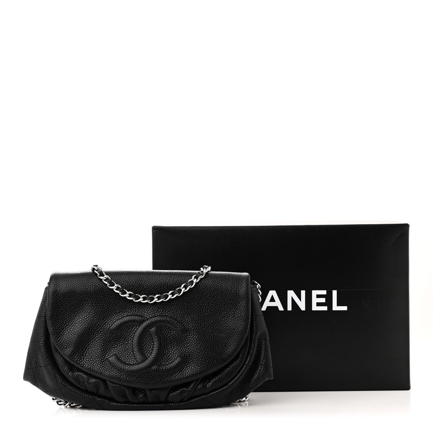 Caviar Half Moon Wallet On Chain WOC Black