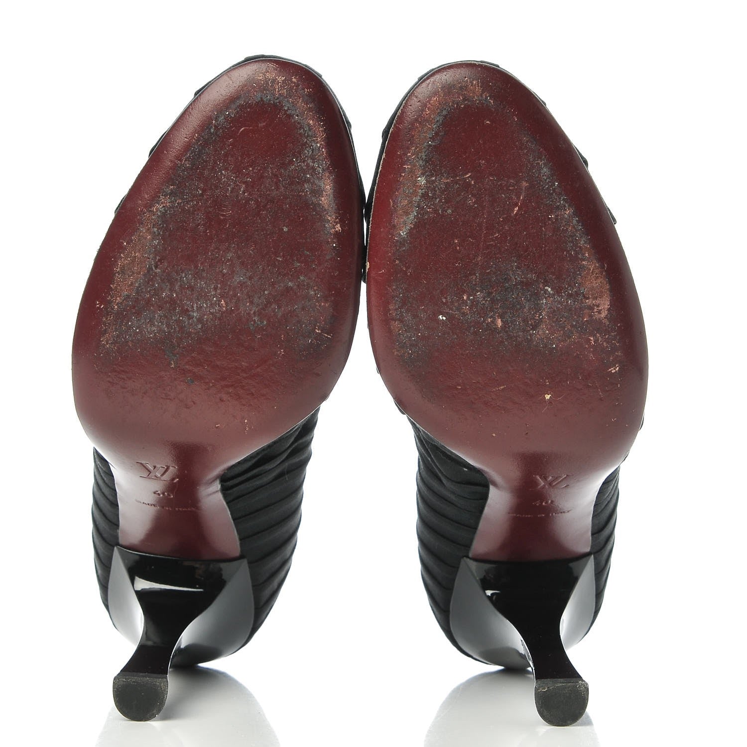 Louis Vuitton Satin Balmoral Pumps 40 Black 7 of 10