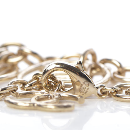Chanel Hoop Cuba Logo Necklace Gold 4 of 5