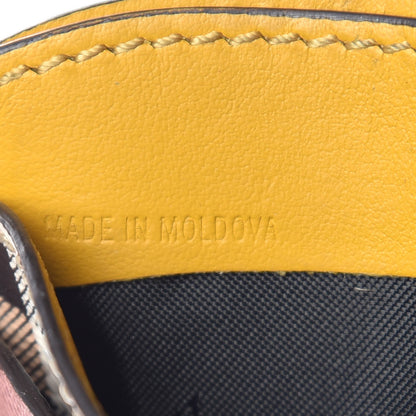 Burberry Soft Grain Calfskin Haymarket Check Izzy Card Case Dusty Pink 7 of 7