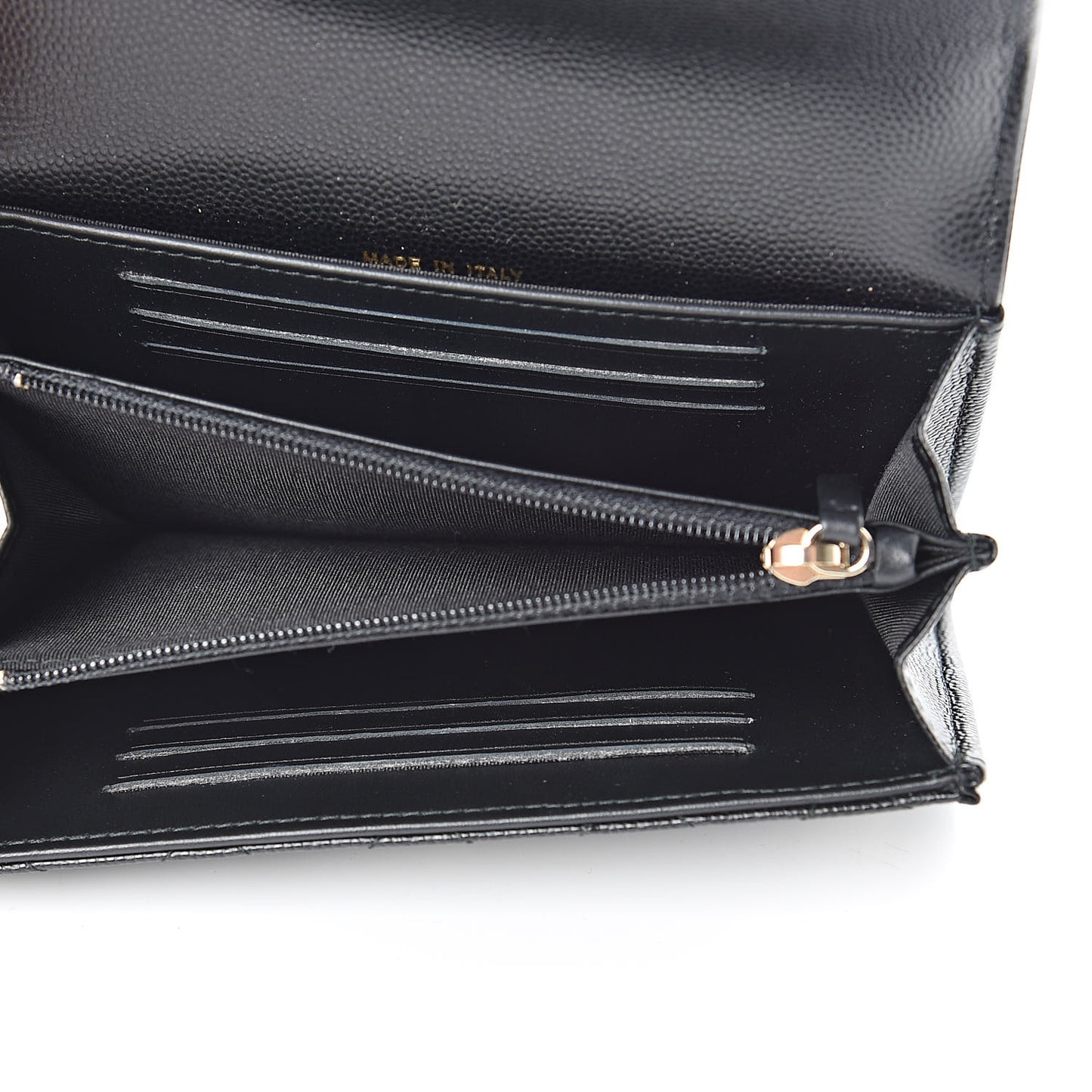 Caviar Quilted Medium Boy Flap Wallet Black