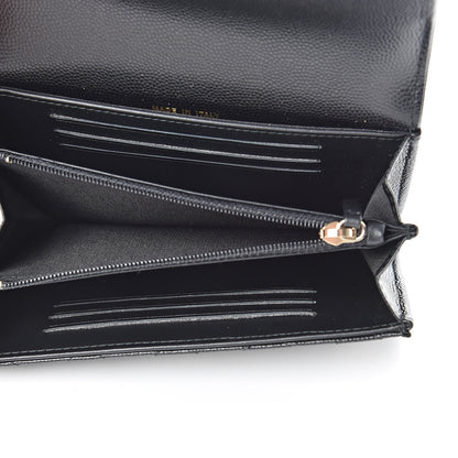 Chanel Caviar Quilted Medium Boy Flap Wallet Black 5 of 9