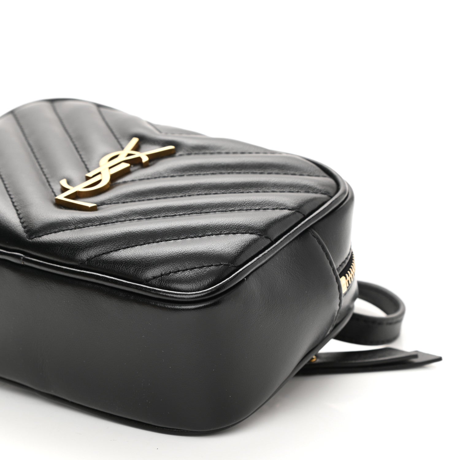 Saint Laurent Calfskin Matelasse Monogram Lou Belt Bag Black 8 of 8