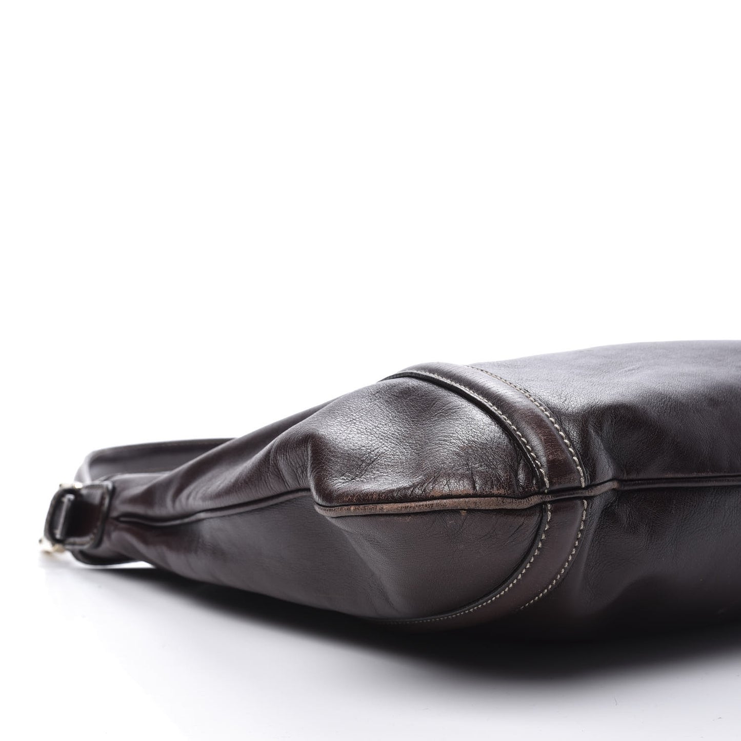 Calfskin Medium Britt Hobo Dark Brown