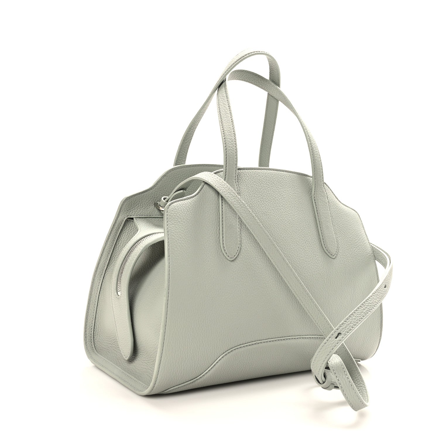 Loro Piana Grained Calfskin Medium Sesia Eucalyptus 4 of 11