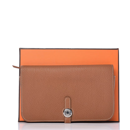 Hermes Togo Dogon Duo Wallet Gold 14 of 14