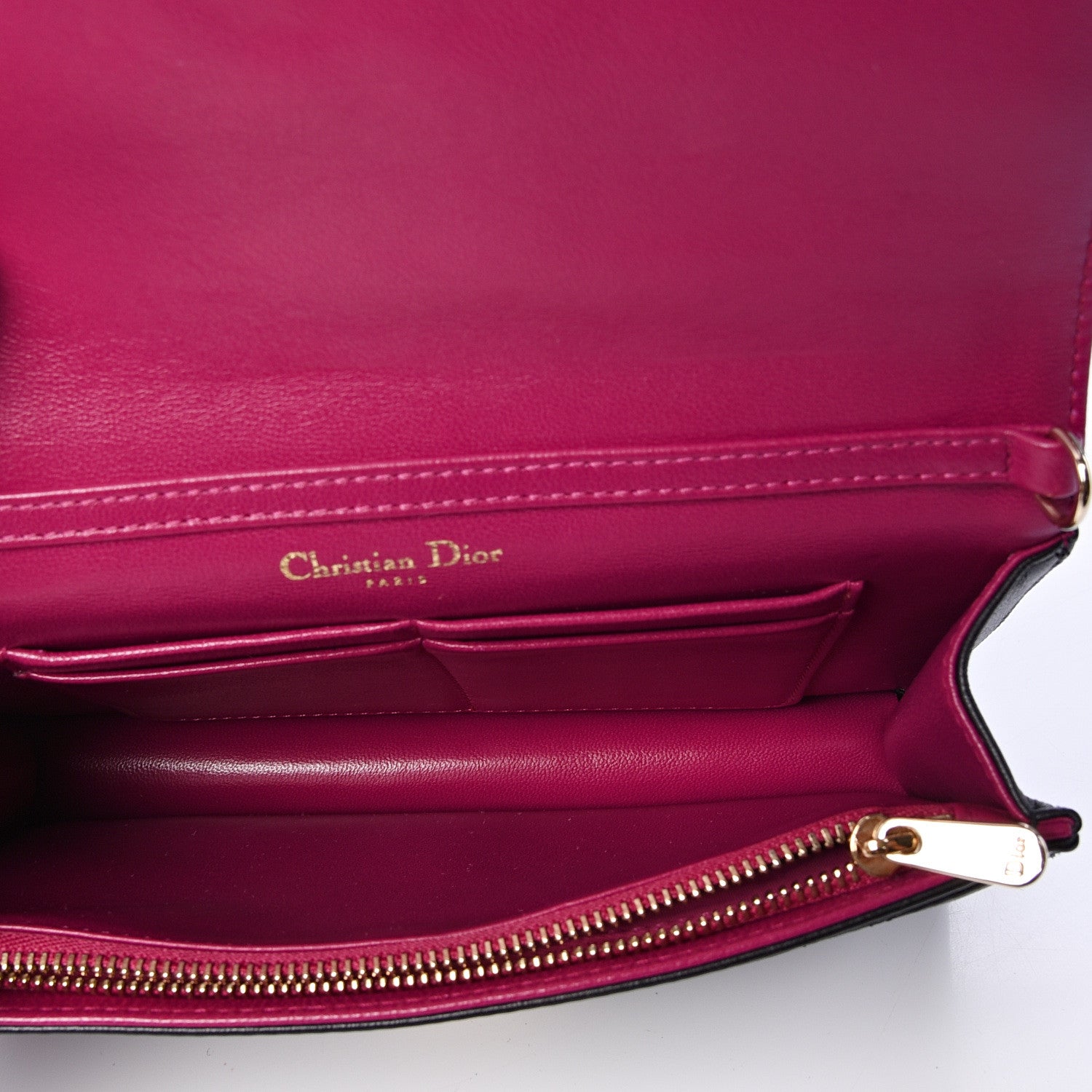 Christian Dior Lambskin Cannage Miss Dior Promenade Pouch Black 4 of 9