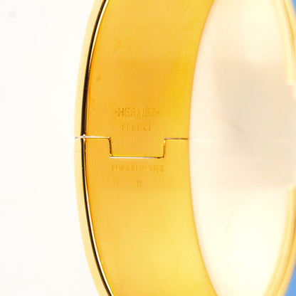 Hermes Enamel Wide Clic Clac H Bracelet GM Bleu Transat 5 of 6