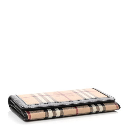 Burberry Haymarket Check Penrose Continental Wallet Brown 4 of 8