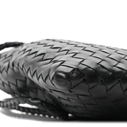 Bottega Veneta Nappa Intrecciato Andiamo Flat Messenger Black 8 of 9
