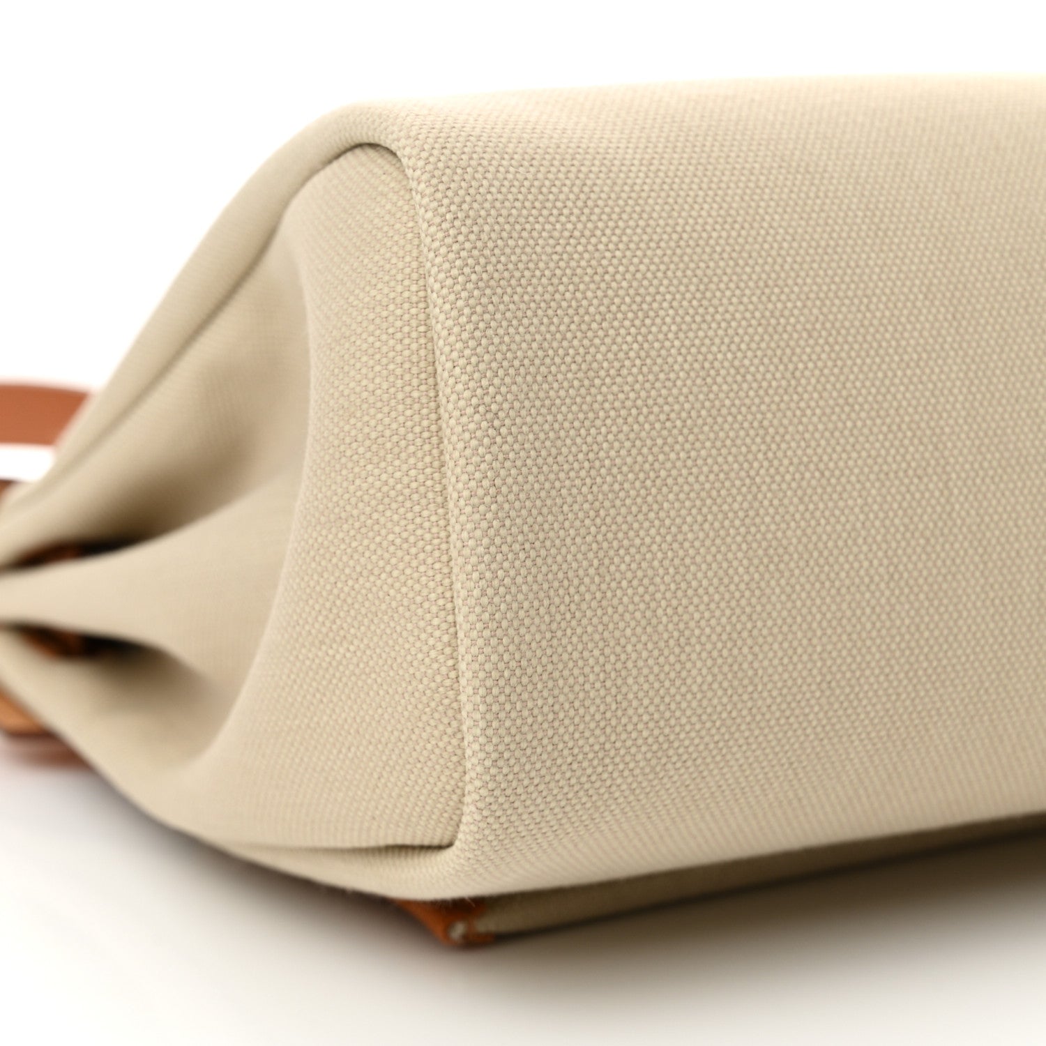 Hermes Military Toile Vache Hunter Herbag Zip Retourne 31 PM Beton Naturel 10 of 13
