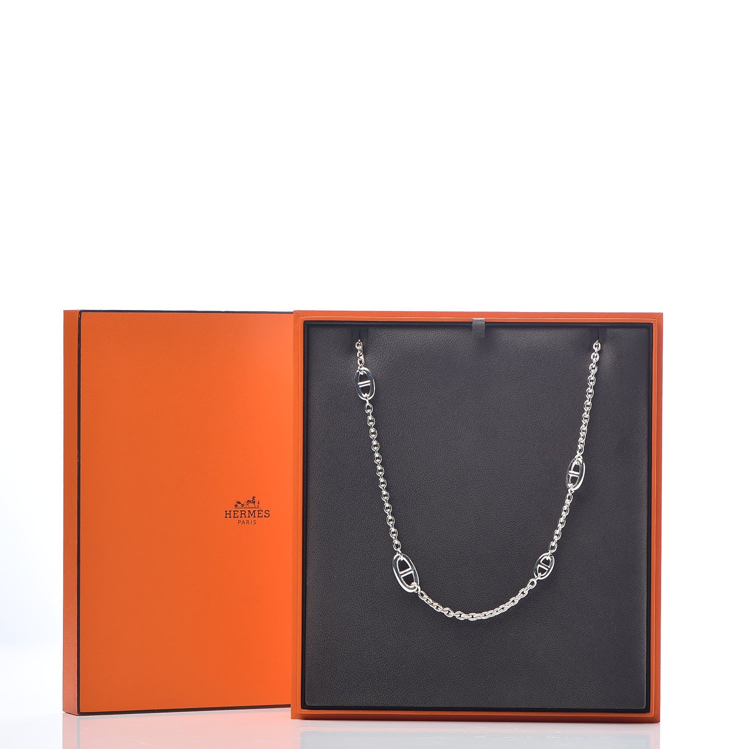 Hermes Sterling Silver Farandole Necklace 120 7 of 7