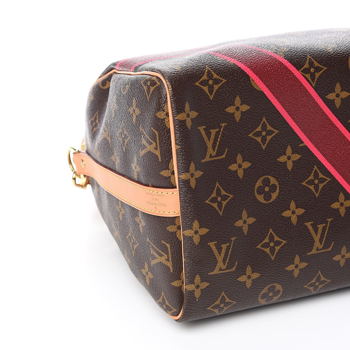 Monogram My LV Heritage Speedy Bandouliere 30 Bordeaux Fuchsia