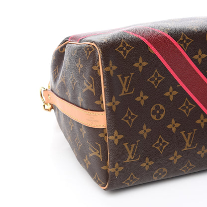 Louis Vuitton Monogram My LV Heritage Speedy Bandouliere 30 Bordeaux Fuchsia 9 of 11