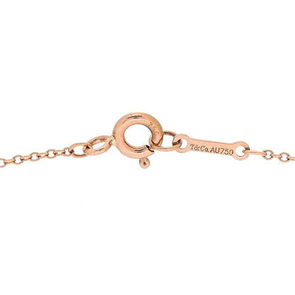 Tiffany 18K Rose Gold Paloma's Graffiti Love Pendant Necklace 3 of 4