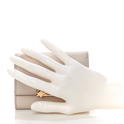 MCM Goatskin Milano Tri-Fold Wallet Beige 2 of 11