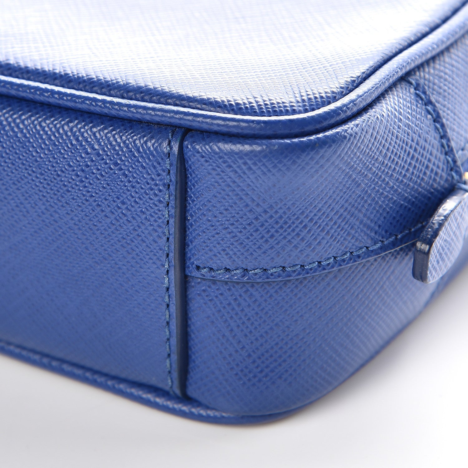 Prada Saffiano Mini Camera Crossbody Bag Royal 6 of 9