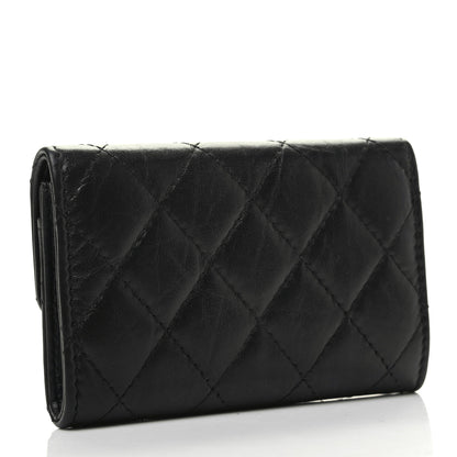 Chanel Aged Calfskin Quilted Reissue Flap Card Holder Black 3 of 9
