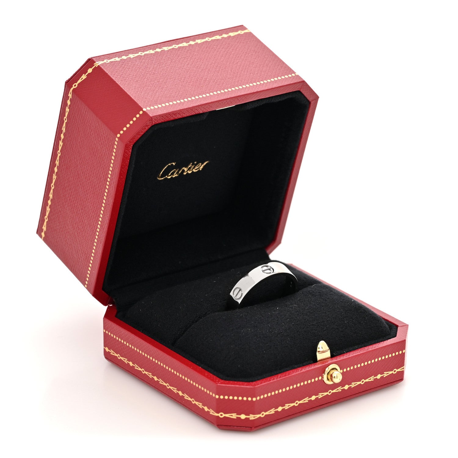 Cartier 18K White Gold 5.5mm LOVE Ring 66 11.5 5 of 5