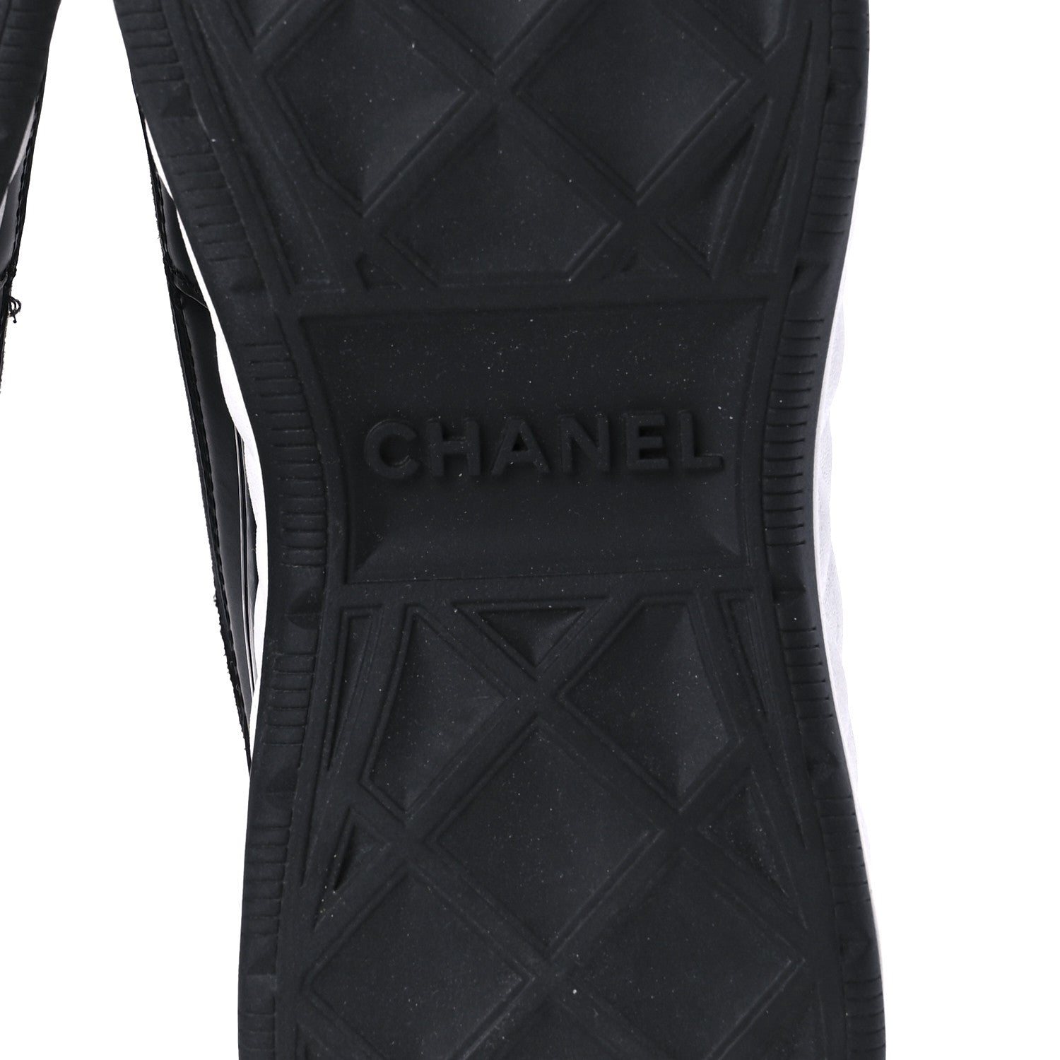 Chanel Velvet Calfskin Mixed Fibers CC Sneakers 38.5 Black 8 of 11