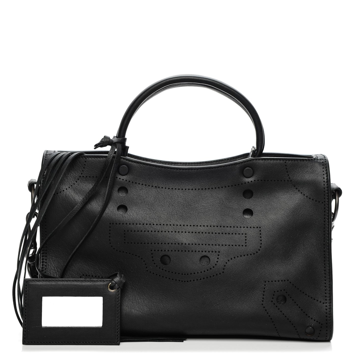 Veau Soyeux Perforated Blackout Hardware S City Black