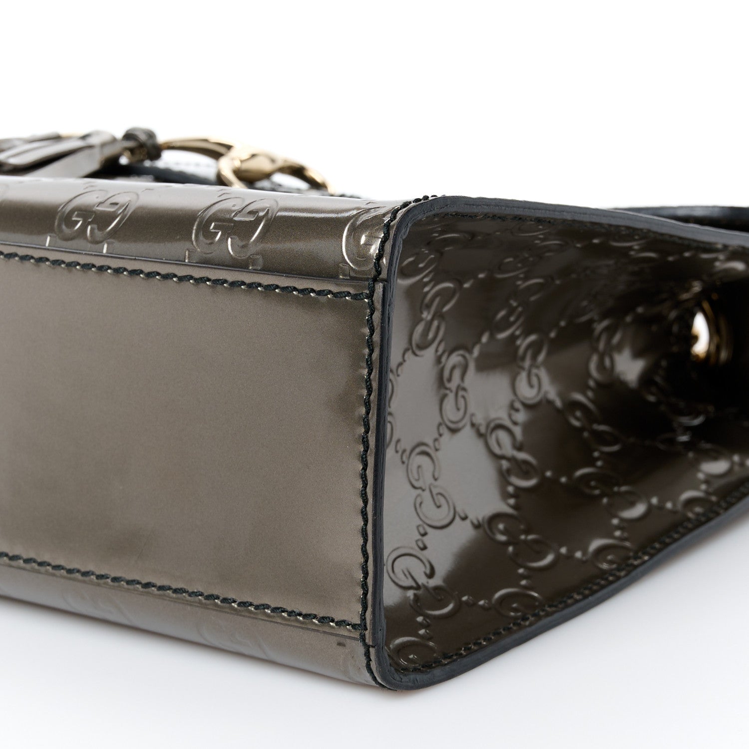 Gucci Shine Guccissima Medium Emily Chain Shoulder Bag Sasso 11 of 12