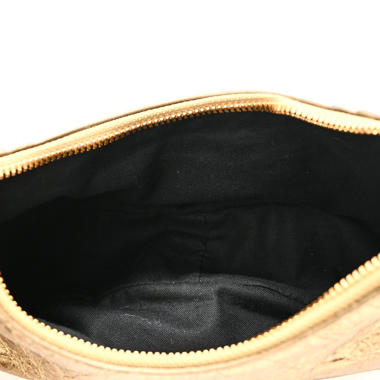 Metallic Agneau Arena Le Cagole Shoulder Bag XS Gold