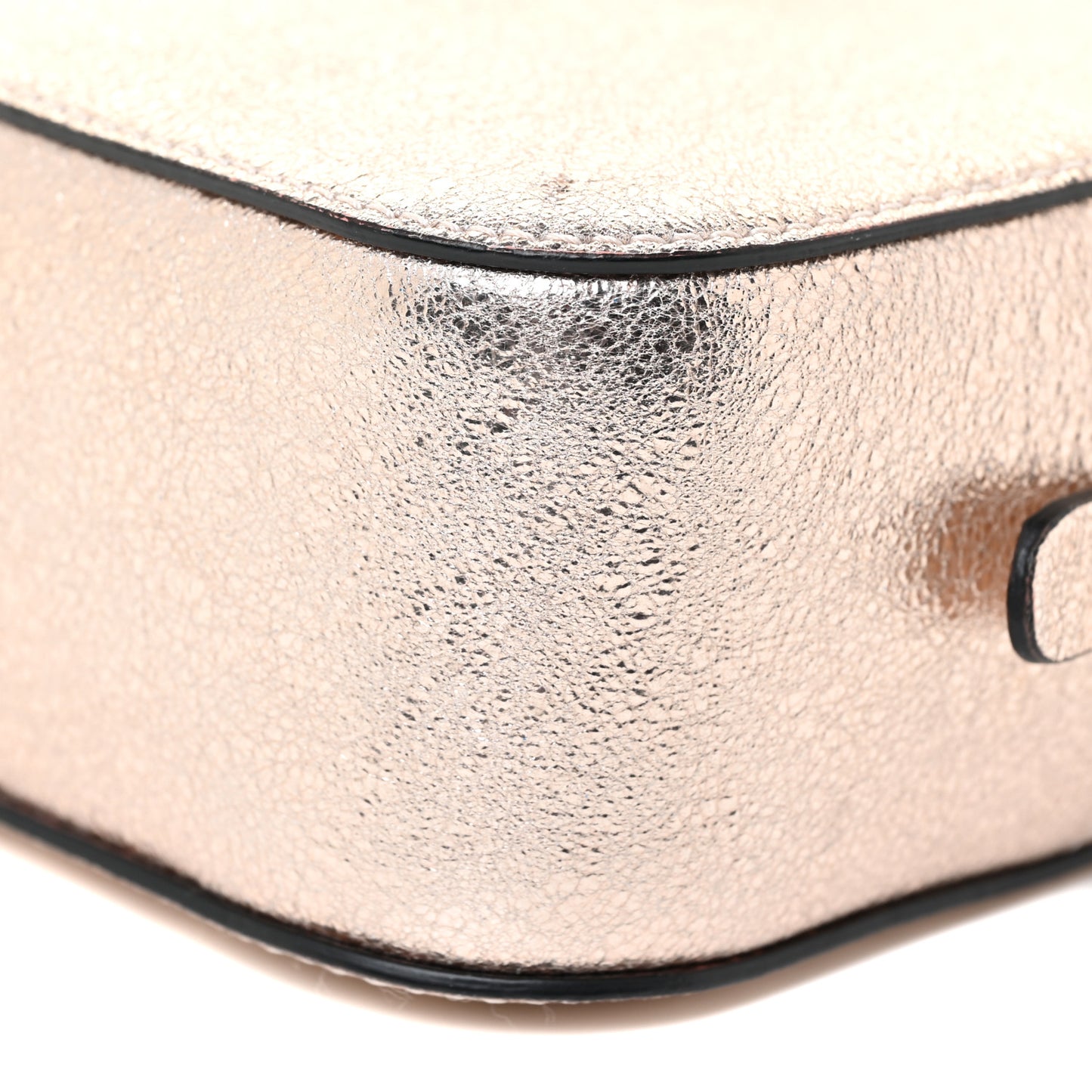 Metallic Crinkled Nappa Mini Rubylou Platine