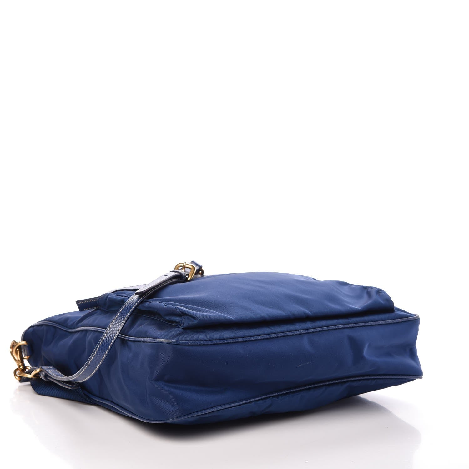 Prada Tessuto Nylon Saffiano Crossbody Tote Bleuette 4 of 14