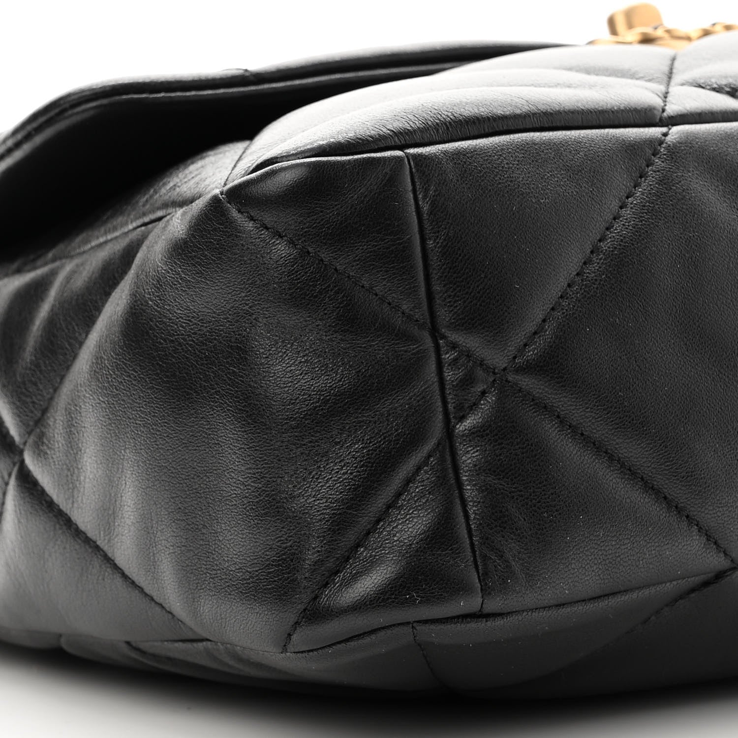 Chanel Lambskin Quilted Large Chanel 19 Flap Black 9 of 10