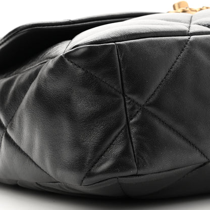 Chanel Lambskin Quilted Large Chanel 19 Flap Black 9 of 10