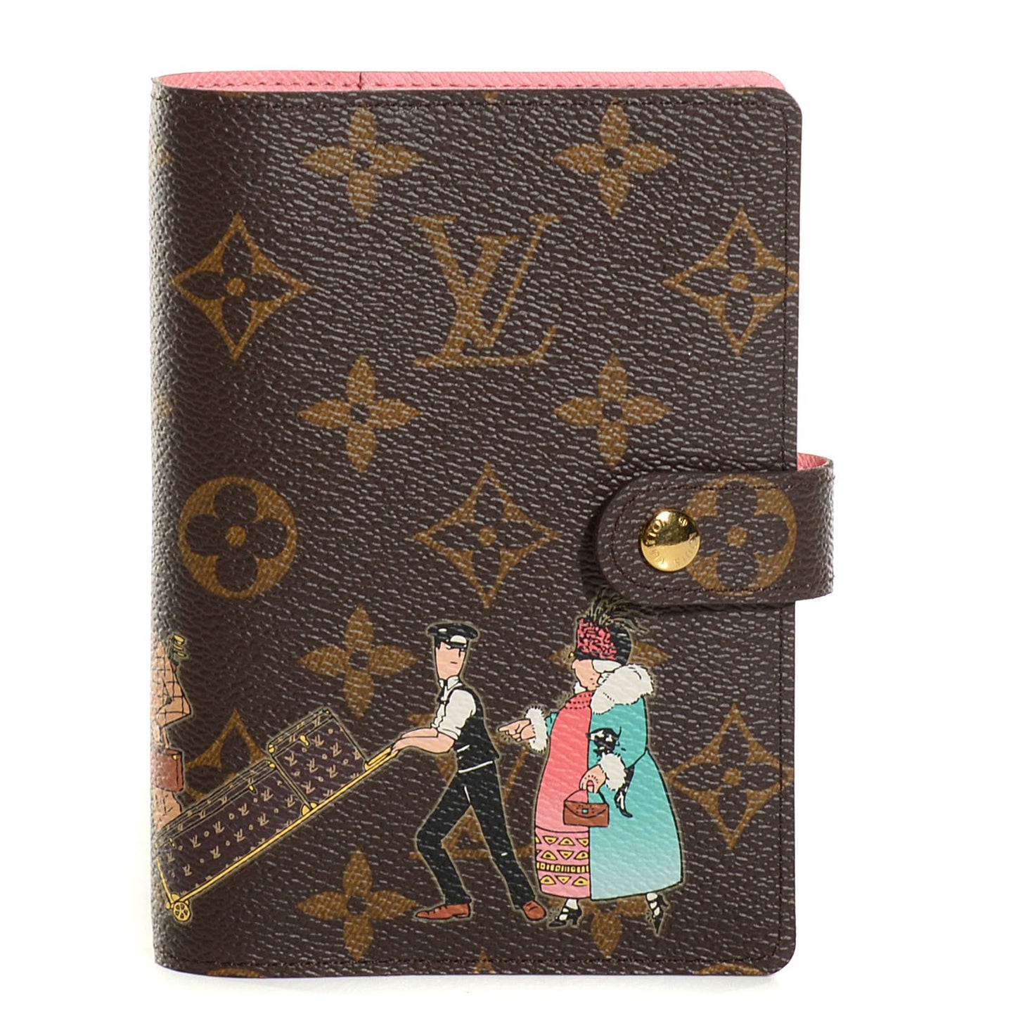 Monogram Illustre Small Ring Agenda Cover Rose