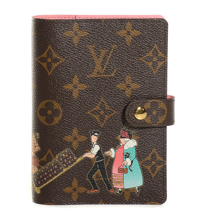 Louis Vuitton Monogram Illustre Small Ring Agenda Cover Rose 1 of 7