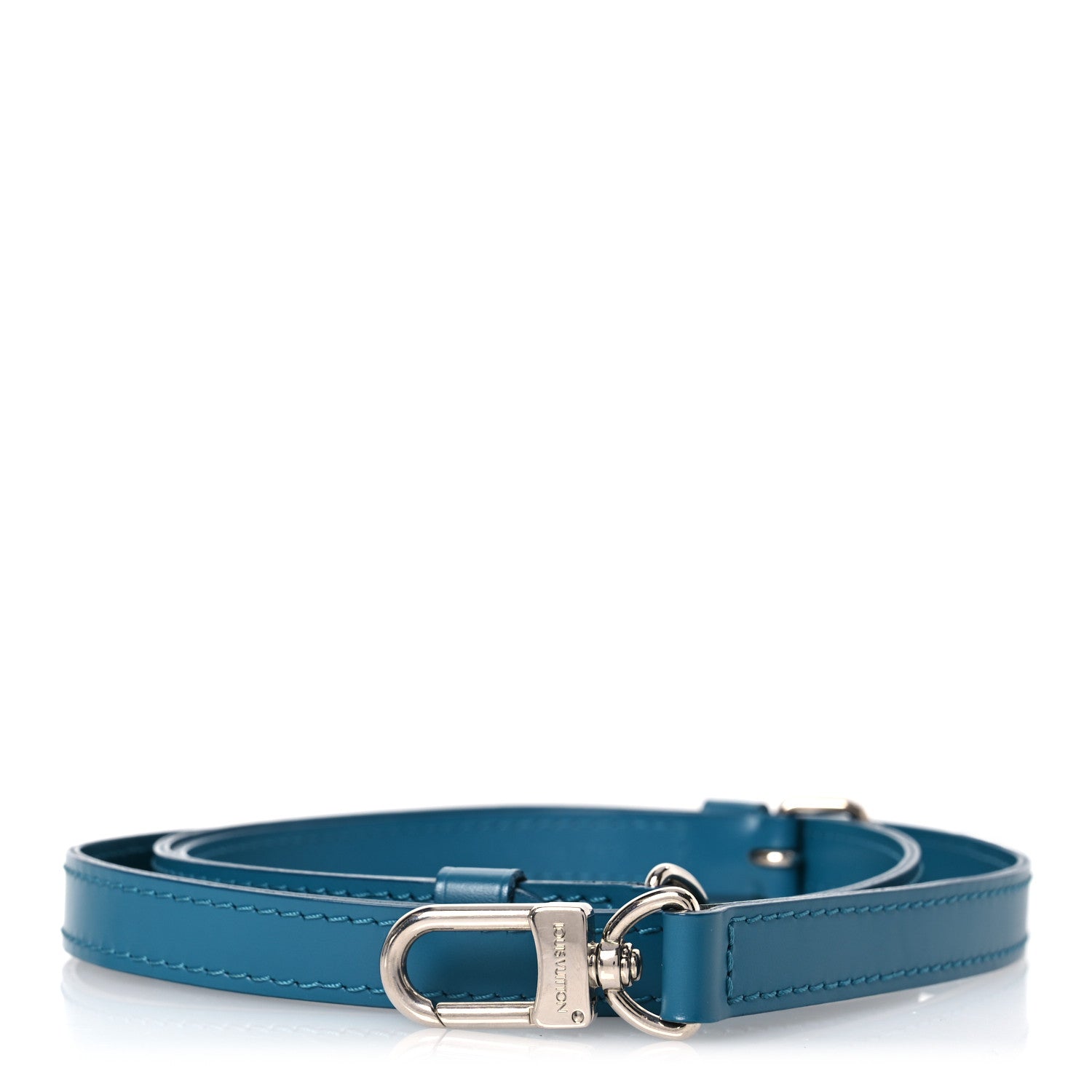 Louis Vuitton Calfskin Adjustable Shoulder Strap Cyan 1 of 6