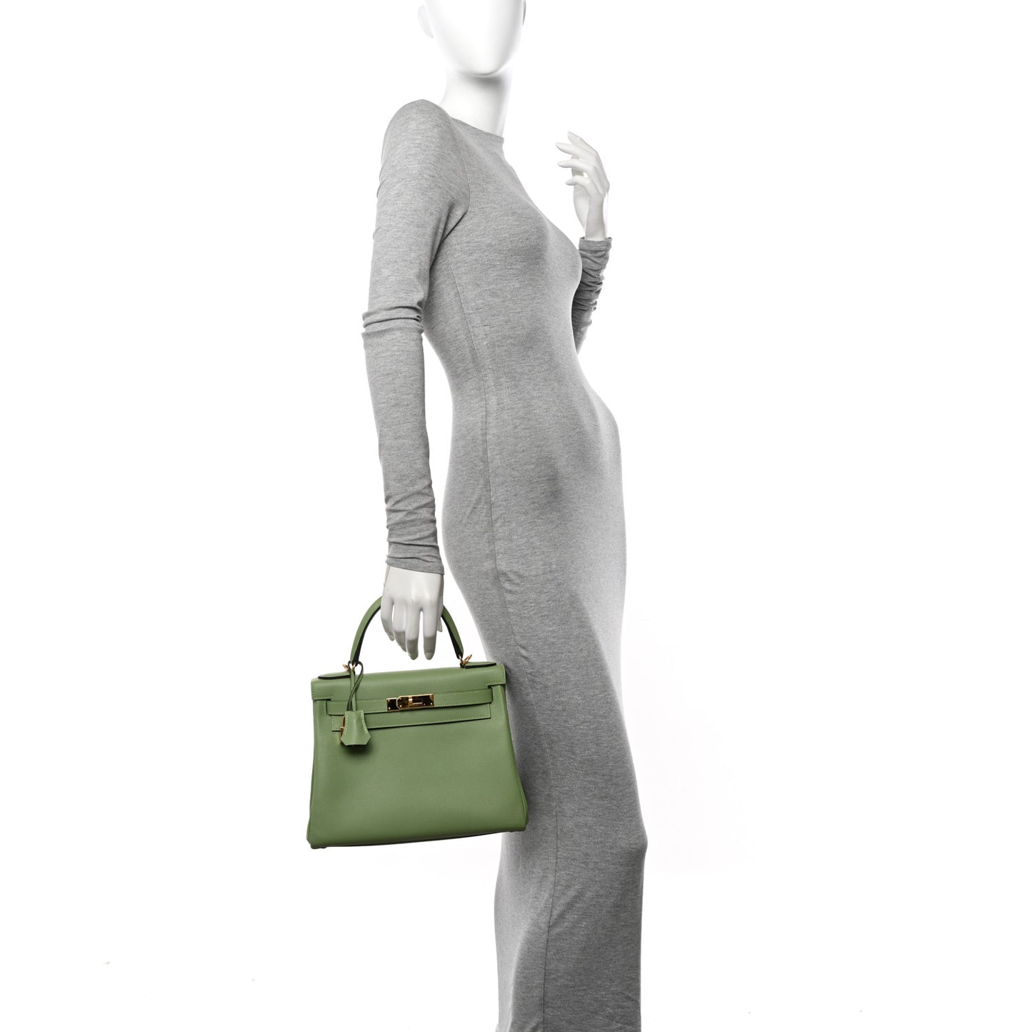 Evercolor Kelly Retourne 28 Vert Criquet