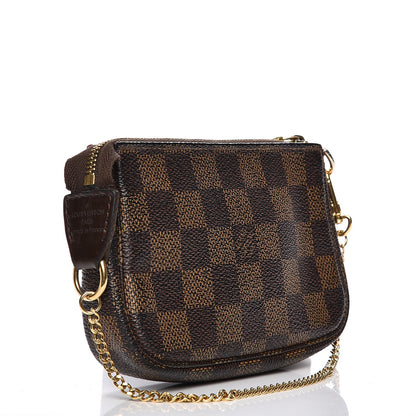 Louis Vuitton Damier Ebene Mini Pochette Accessories 3 of 12