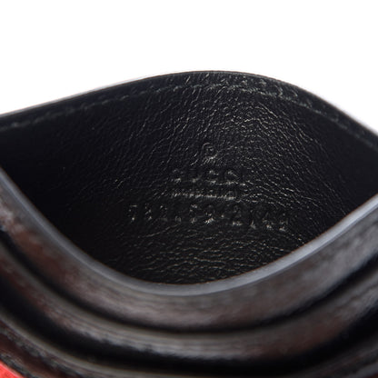 Gucci Suede Patent Ophidia Card Holder Hibiscus Red Black 6 of 7